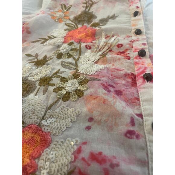 ARATTA Silent Journey Thought of You Shirt Floral FEMININE Top Blouse S Small - Picture 7 of 9
